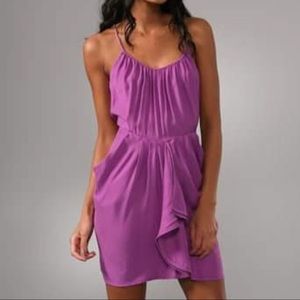 NWT Rebecca Taylor Silk Dress Pin Dot Runway Dress with Pockets